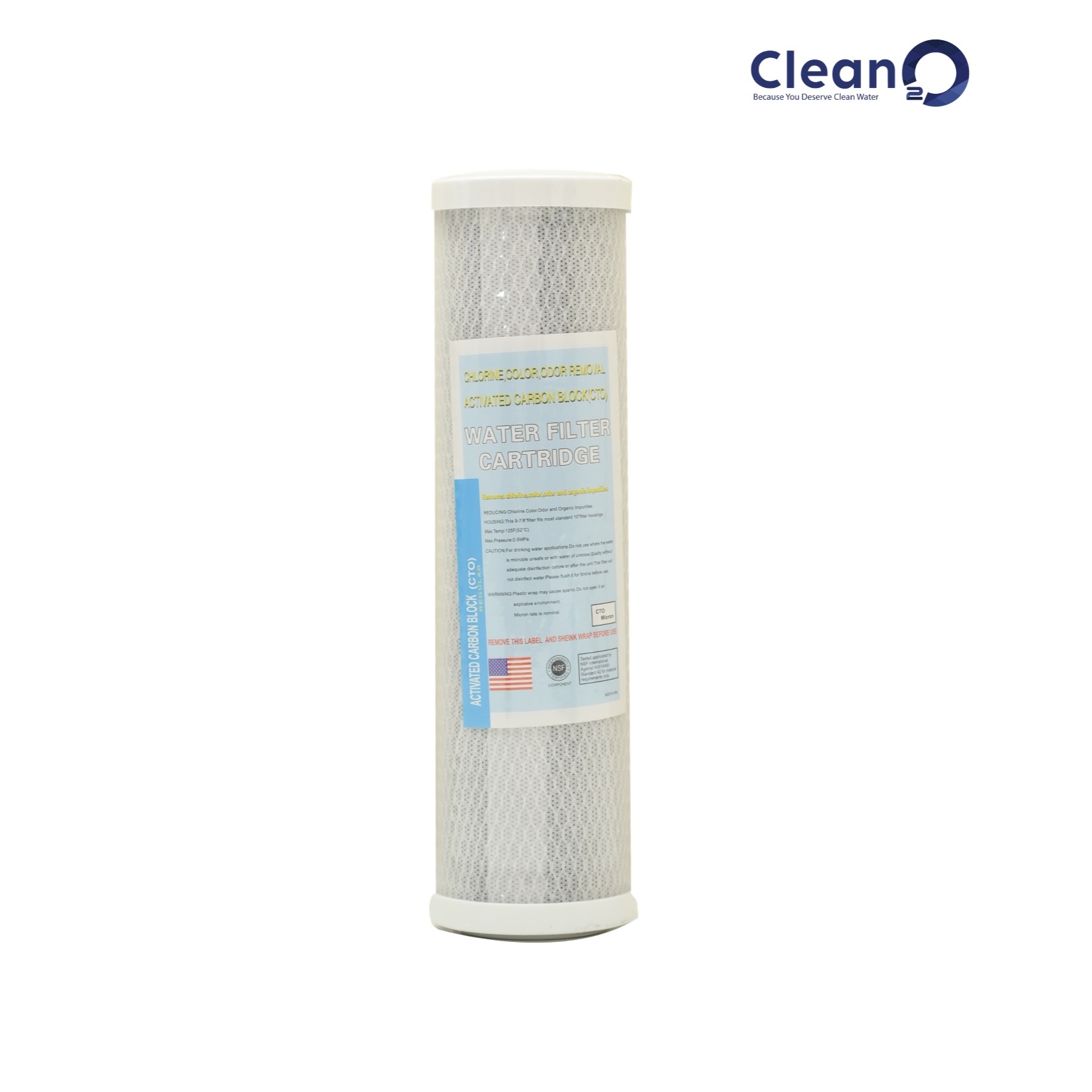Block Activated Carbon Cartridge by Clean2O